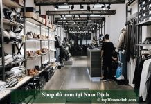 Shop đồ nam tại Nam Định