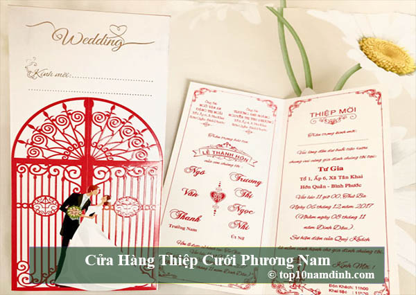 Top 10 tiệm in thiệp cưới đẹp, chất lượng tại Nam Định