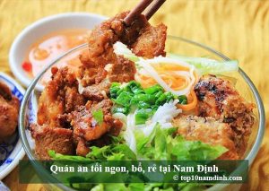 Quán ăn tối ngon, bổ, rẻ tại Nam Định